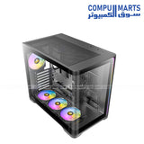 Antec C5 Curved Black gaming PC case with 4 ARGB fans