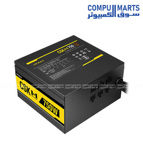 Antec CSK750H 750W 80+ Bronze Semi-Modular Power Supply – High-Efficiency Gaming PSU