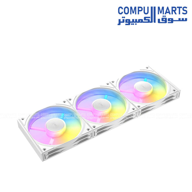 Antec Connect C120R white reverse ARGB 3-fan pack for high-airflow PC cooling