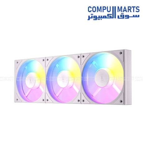 Antec Connect C120R white reverse ARGB 3-fan pack for high-airflow PC cooling