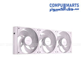 Antec Connect C120R white reverse ARGB 3-fan pack for high-airflow PC cooling