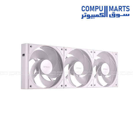 Antec Connect C120R white reverse ARGB 3-fan pack for high-airflow PC cooling