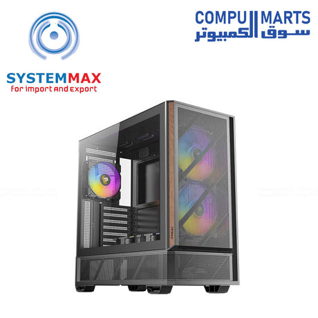 Antec P30 ARGB mid tower ATX gaming case tempered glass RGB fans USB-C high airflow design