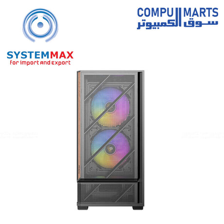 Antec P30 ARGB mid tower ATX gaming case tempered glass RGB fans USB-C high airflow design