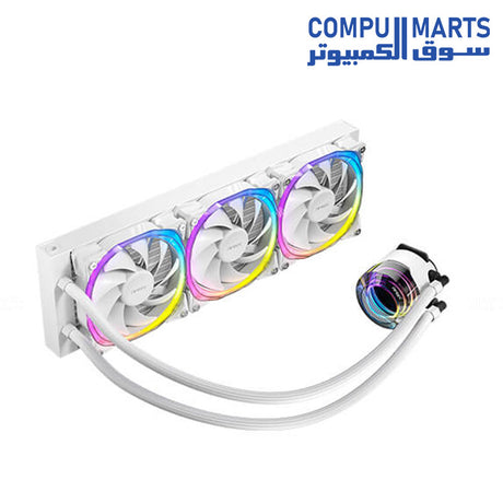 Antec Vortex 360mm ARGB Liquid CPU Cooler with triple fans and RGB lighting
