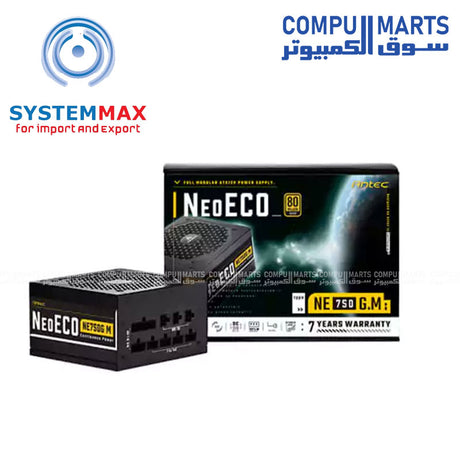 NE750G-Power Supply-Antec-Gold-Certified-80-PLUS-750-Watt