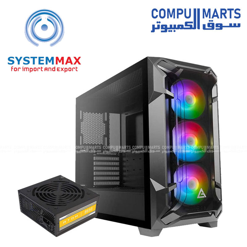 Case Antec DF600 FLUX 5Fan(3*120M ARGB) (2*120M)