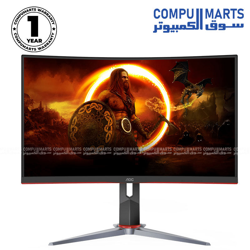 AOC C24G2 165Hz Curved Gaming Monitor in Egypt | Compumarts