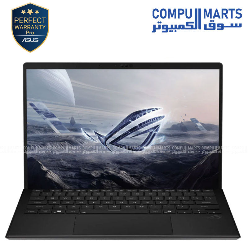 لابتوب أسوس ROG Flow Z13 GZ302EA-RU016W، معالج Ryzen AI MAX+ 395، 16 نواة، بطاقة رسومات AMD Radeon، ذاكرة وصول عشوائي (RAM) سعة 32GB، قرص SSD NVMe سعة 1TB، شاشة 13.4 بوصة WQXGA بتردد 180 هرتز، نظام تشغيل Windows 11 Home، ضمان لمدة عام كامل