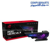 "Asus ROG Herculx XH01 ARGB GPU Holder – Anti-Sag Graphics Card Support with RGB Lighting – Buy in Egypt"