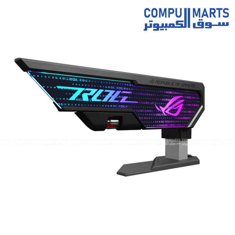 "Asus ROG Herculx XH01 ARGB GPU Holder – Anti-Sag Graphics Card Support with RGB Lighting – Buy in Egypt"