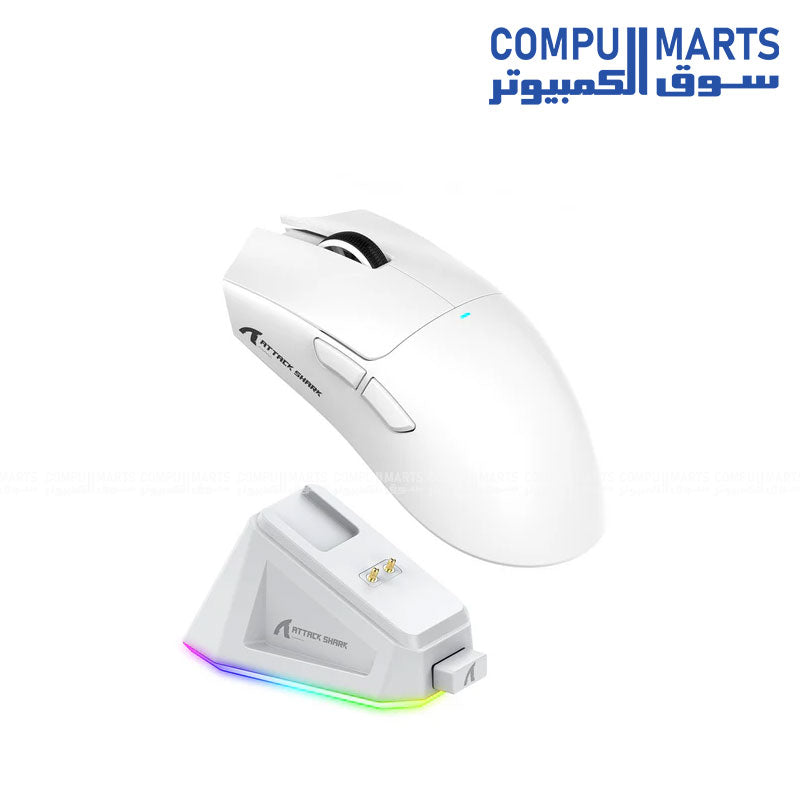 Attack Shark X11 Wireless Gaming Mouse – PAW3311 Sensor – 22K DPI – RGB Dock