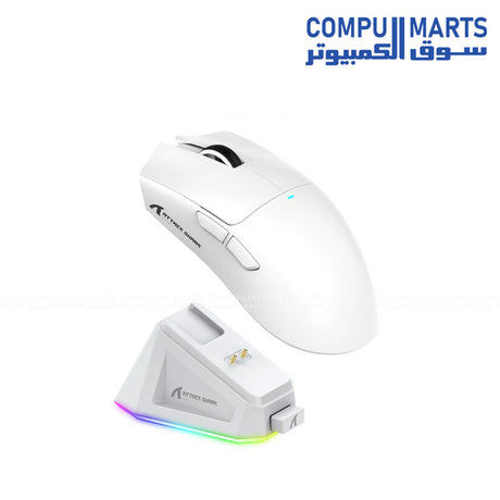Attack Shark X11 Wireless Gaming Mouse – PAW3311 Sensor – 22K DPI – RGB Dock