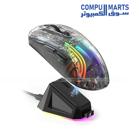Attack Shark X2PRO RGB Wireless Gaming Mouse – PAW3212 Sensor – 4000 DPI – Silent Click