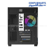 DarkFlash B275 PC case in black with M-ATX and ITX support, 340mm GPU clearance, and 280mm top radiator support