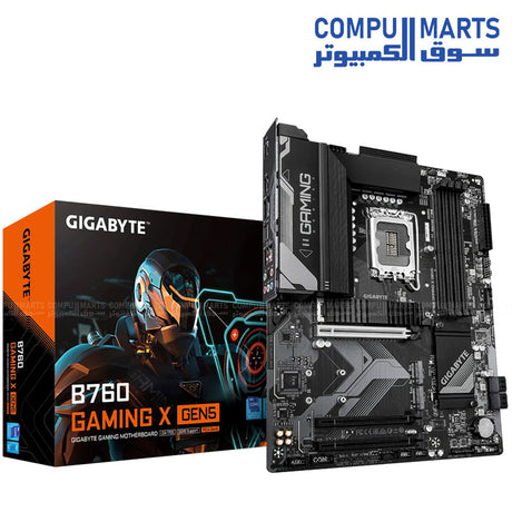 B760 GAMING X GEN5 – Motherboard – GIGABYTE – DDR4 – LGA 1700 – Wi-Fi 6E – PCIe 5.0

