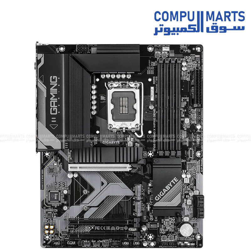 B760 GAMING X WIFI6E GEN5 – Motherboard – GIGABYTE – LGA 1700 – DDR5 – Wi‑Fi 6E – PCIe 5.0 – 2.5G LAN – Triple M.2


