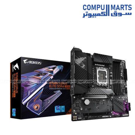 "لوحة أم جيجابايت B760M AORUS ELITE DDR4 تدعم Gen5 LGA1700"

