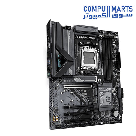 Back panel connectivity of the GIGABYTE motherboard sold in Egypt
