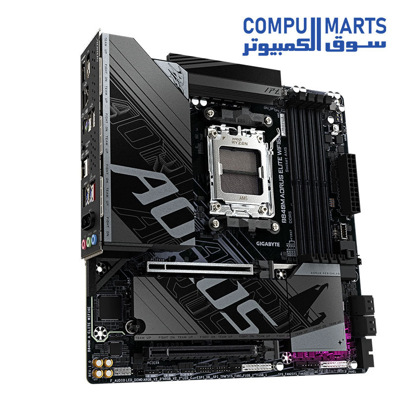 Compumarts offers the GIGABYTE B840M A ELITE WIFI6E motherboard for users in Egypt.