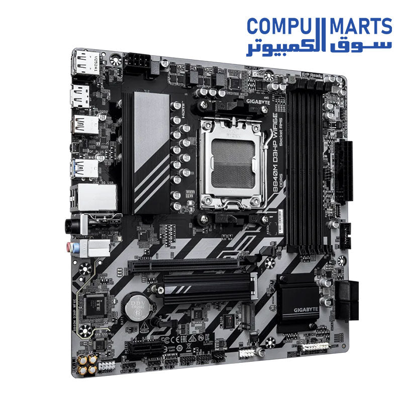DDR5 memory slots on the GIGABYTE B840M GAMING X WIFI6E for Egypt users.