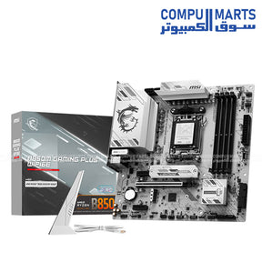 MSI B850M GAMING PLUS Wi-Fi 6E Micro-ATX Motherboard – AM5 Socket – DDR5 Support – Wi-Fi 6E – 2.5 Gb LAN
