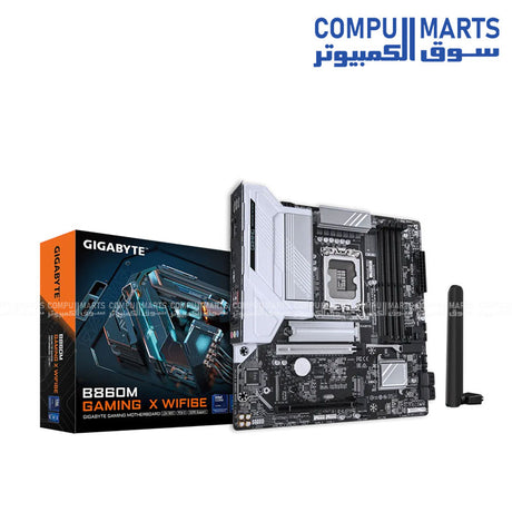 Gigabyte B860M Gaming X WiFi 6E motherboard – Intel LGA1851, DDR5, PCIe 5.0, 2.5GbE LAN – Egypt
