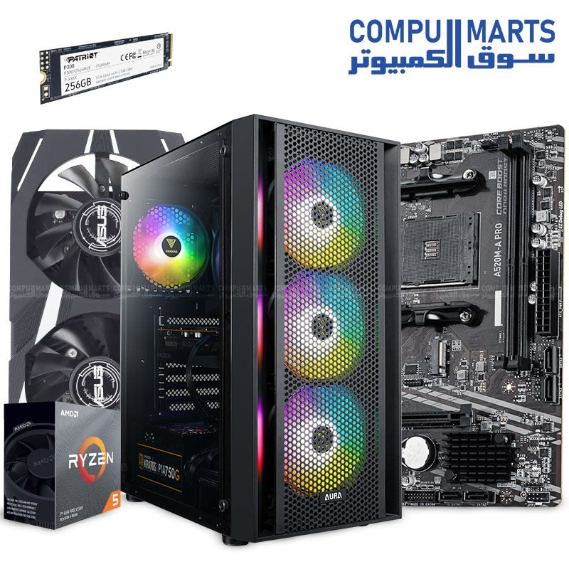 EPIC BUNDLE Budget-Friendly Gaming PC – Ryzen 5 3600 & RTX 3050 16GB SSD 256 -BUNDEL
