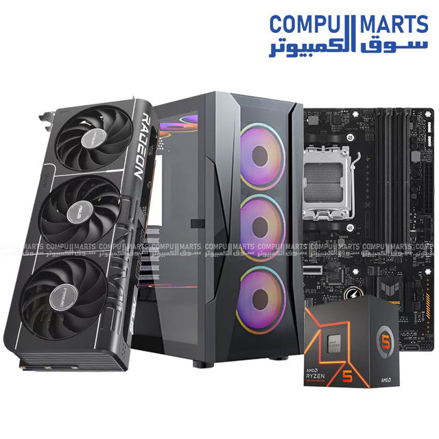 Ryzen 5 7600 Gaming PC Bundle – RX 9070 XT | Best Price Egypt