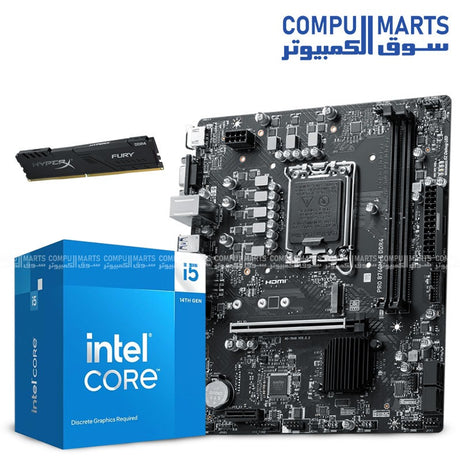 MSI-B760M-E-DDR4–Intel-Core-i5-14400F–Kingston-FURY-8GB-RAM–PC-Bundle–Gaming-Combo-Egypt
