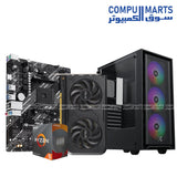 Gaming PC bundle with ASUS Dual RTX 5050 8GB, Ryzen 5 4500, 16GB RAM, and Xigmatek SKY case