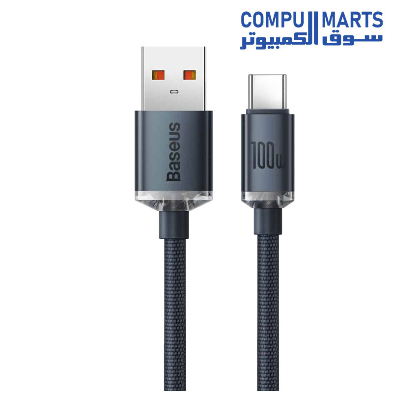 Crystal-Shine-Series-Cable-Baseus-USB-to-Type-C-100W