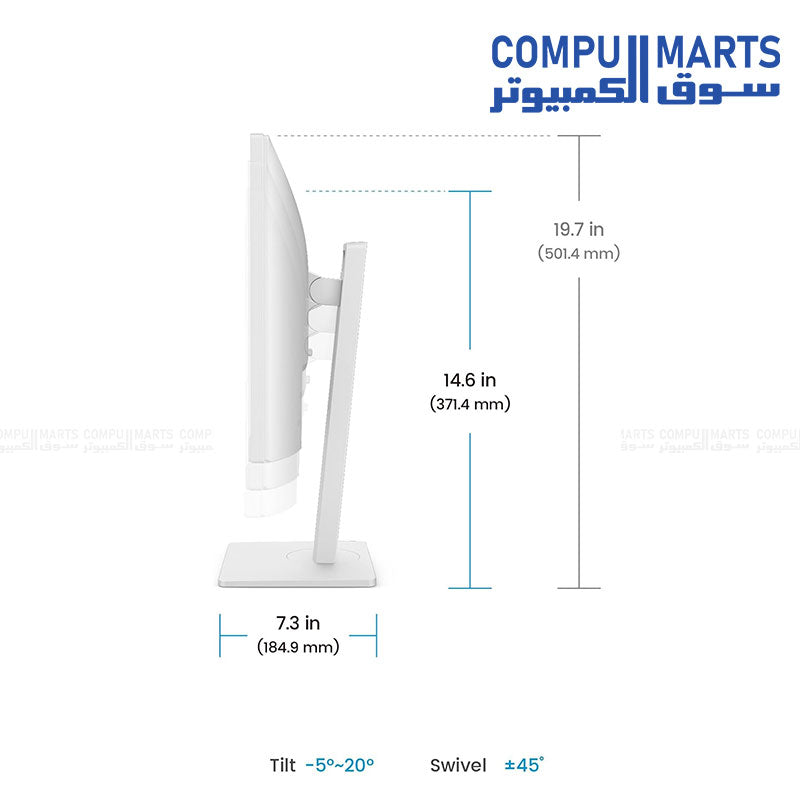BenQ GW2486TC 24 inch FHD IPS Eye-Care Monitor with USB-C 65W Power Delivery and Noise-Cancelling Microphone