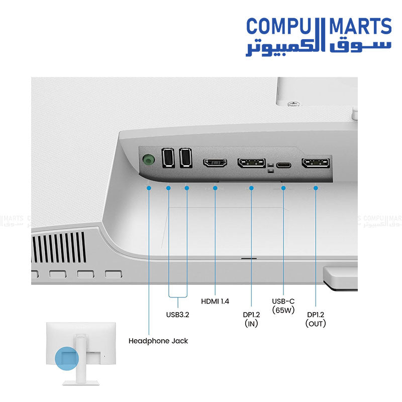 BenQ GW2786TC 27 inch IPS monitor with USB-C 65W Power Delivery and ergonomic height adjustable stand.