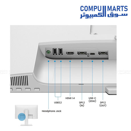 BenQ GW2786TC 27 inch IPS monitor with USB-C 65W Power Delivery and ergonomic height adjustable stand.