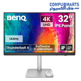 PD3226G – 4K Designer Monitor – BenQ – 32 inch IPS 144Hz Thunderbolt HDR Color Accurate Display