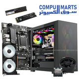 Black Gaming Case PC with RTX 5060 GPU and Ryzen 5 8400F Processor