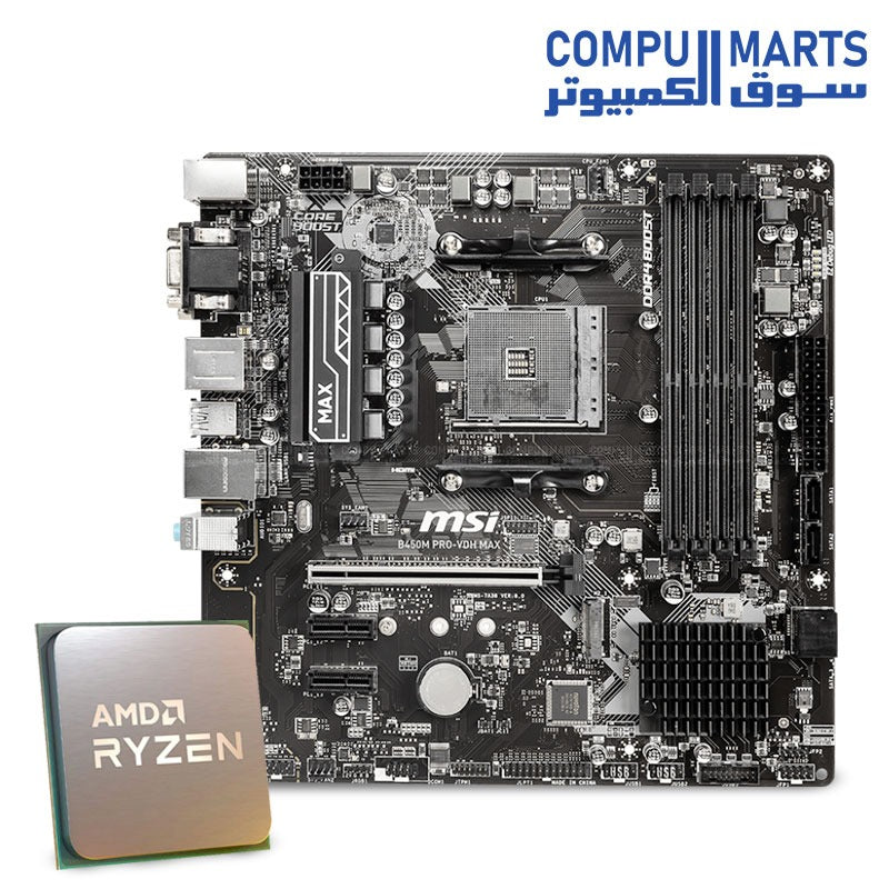 5500-Processors-AMD-Ryzen5-6cores-B450M-Motherboard-msi-amd