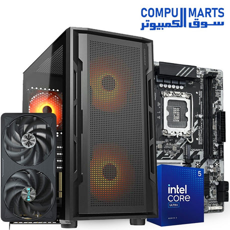 Bundle -Gaming -PC - Intel -Ultra- 5 -225F - RTX- 5060 -Ti -inside -Cougar -Uniface- Mini -RGB Case
