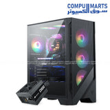 Bundle- - MSI -Forge 120A- Airflow MAG mid-tower cabinet-Corsair -CV650- 80 PLUS- - power supply 