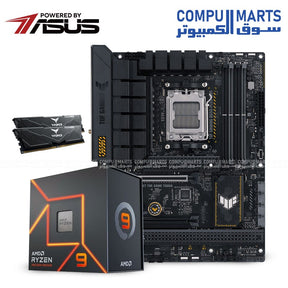 Powered -ASUS- bundle - Ryzen -9 -7900X -CPU- ASUS- TUF- B650-PLUS -WIFI- motherboard-TEAM -Vulcan -32GB- DDR5-6000 -memory 