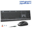 Meetion C2000 Rechargeable Wireless and Bluetooth Keyboard and Mouse Combo dual mode slim design