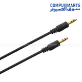 Generic 1.5M black AUX cable with 4-pin Mini DIN connector