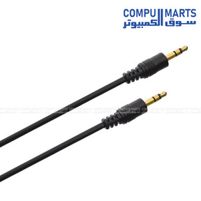 Generic 1.5M black AUX cable with 4-pin Mini DIN connector