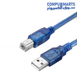 SB 2.0 Printer Cable A Male to B Male Blue 1.5m