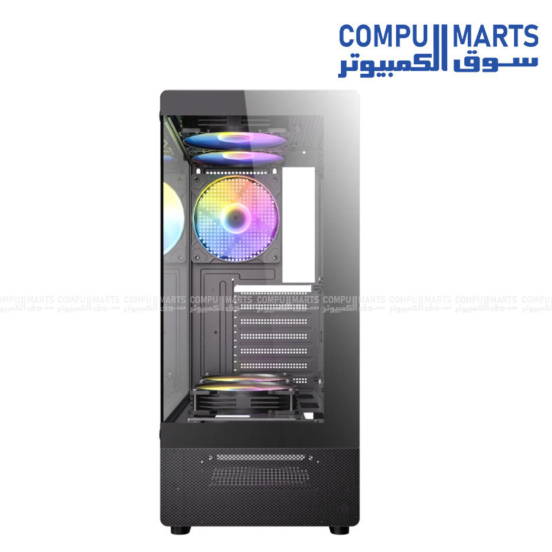 Antec VCX300 Mid Tower Case with 5 ARGB Fans + Antec Atom V650 PSU