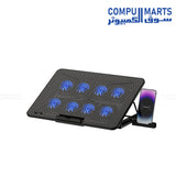 CF300 laptop cooling pad with 7 adjustable heights