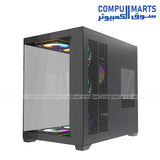 Fantech CG85X Gaming Case with Tempered Glass Panels