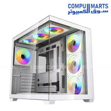 Fantech Lumina CG85X Mid Tower Gaming Case front view
