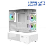 ZALMAN CHRONIX V2 Black ATX Case ARGB Tempered Glass Front View